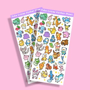 Gaming collectable Monster Cuties Sticker Sheet
