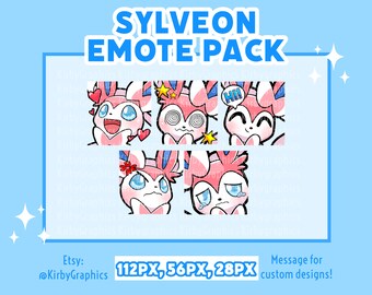 Sylveon Emote Pack for Twitch Streaming