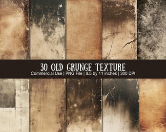 Printable Old Grunge Digital Paper Texture for Junk Journal and Scrapbook Projects