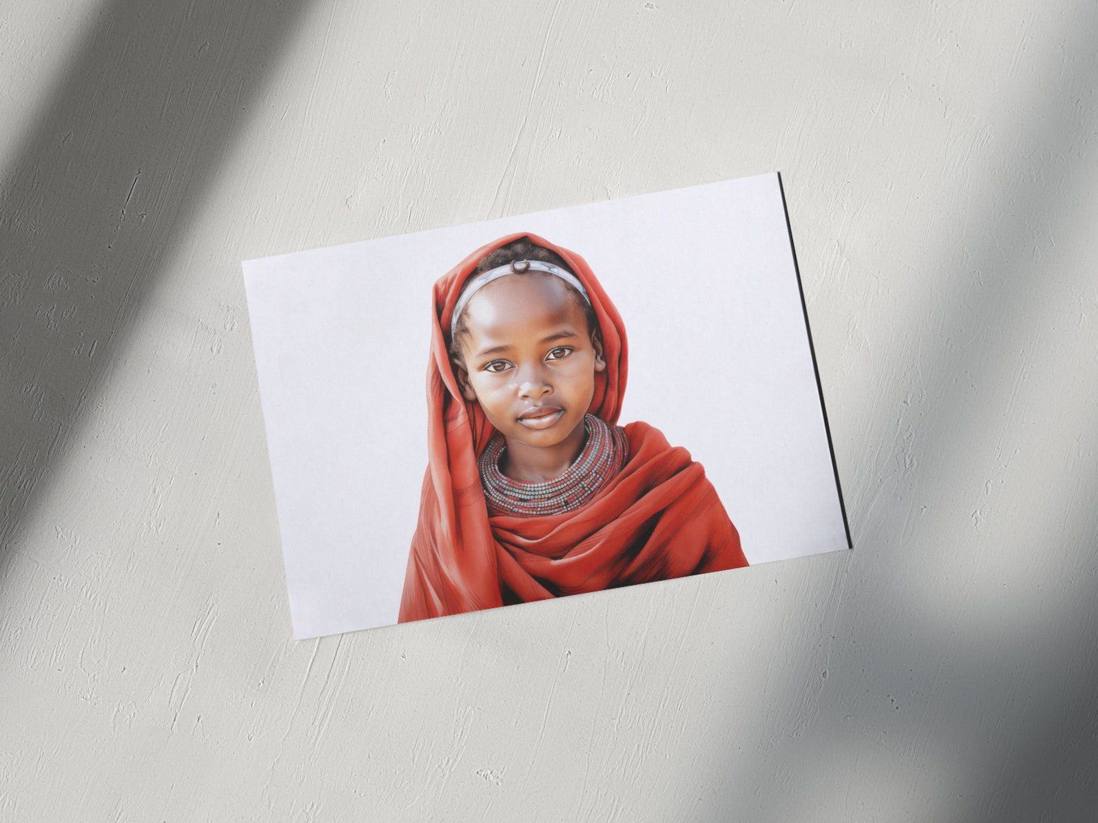 Maasai Tribe Watercolor Clipart, Tribal Art, Maasai Culture, Maasai ...