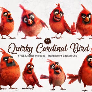 Imágenes prediseñadas de pájaro cardenal: gráficos divertidos e imprimibles para proyectos temáticos