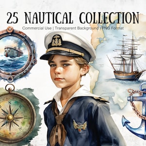 Collections de cliparts nautiques pour la journalisation, le scrapbooking et une utilisation commerciale | Des graphismes de haute qualité pour des projets créatifs