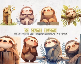 Puede incluir: Un conjunto de 20 ilustraciones digitales de perezosos lindos en varias poses. Los perezosos se representan en un estilo de dibujos animados con colores brillantes y expresiones amigables. Las ilustraciones son perfectas para usar en proyectos digitales, como publicaciones en redes sociales, gráficos de sitios web y más.