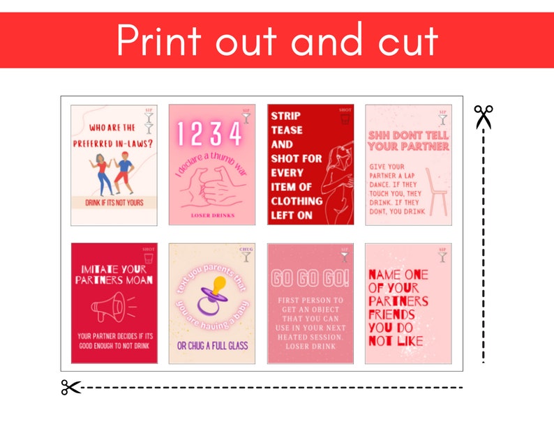 DRINKING CARD BUNDLE Couple and Extended Deck 225 cards, Digital Adult Drinking Card Game Valentines, Pre drinks, Relationship image 6