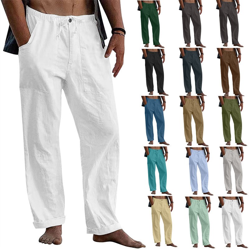 White Loose Pants - Etsy Singapore