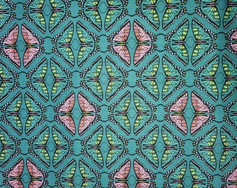 Andover Fabrics | Swallowtail | Butterflies | Pink | Green | Directional | Detailed | 100% Cotton | Dressmaking | Quilting | Crafting