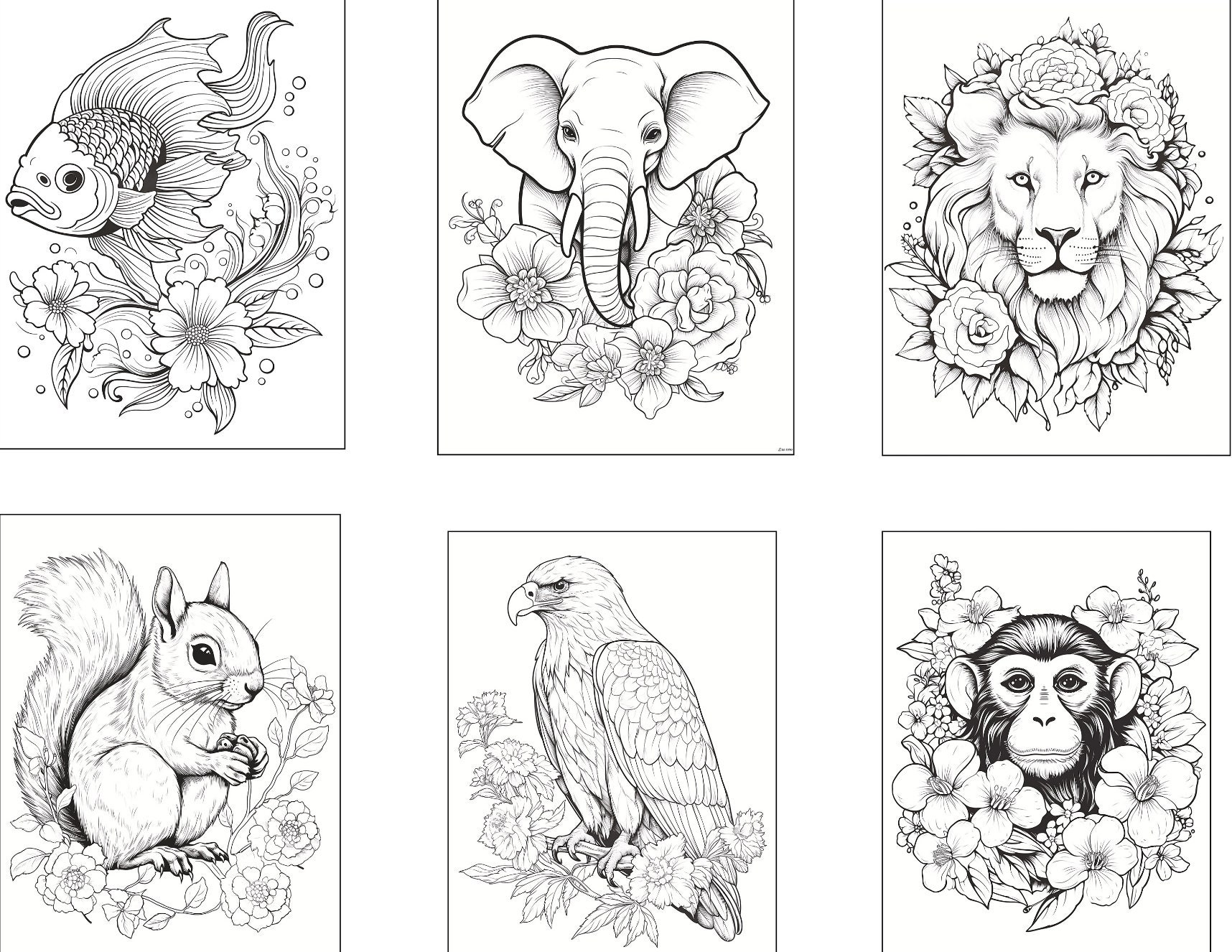 Animal Coloring Pages 50 Printable Pages Animal Coloring Pages for