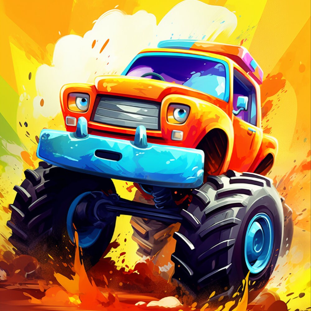 Monster Trucks Coloring Sheets, Printable Coloring Pages, Monster Truck ...