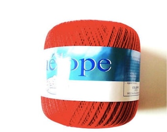Red Mercerised Cotton Premium Quality Ball from recycling but new only one available The Sausage Crafts