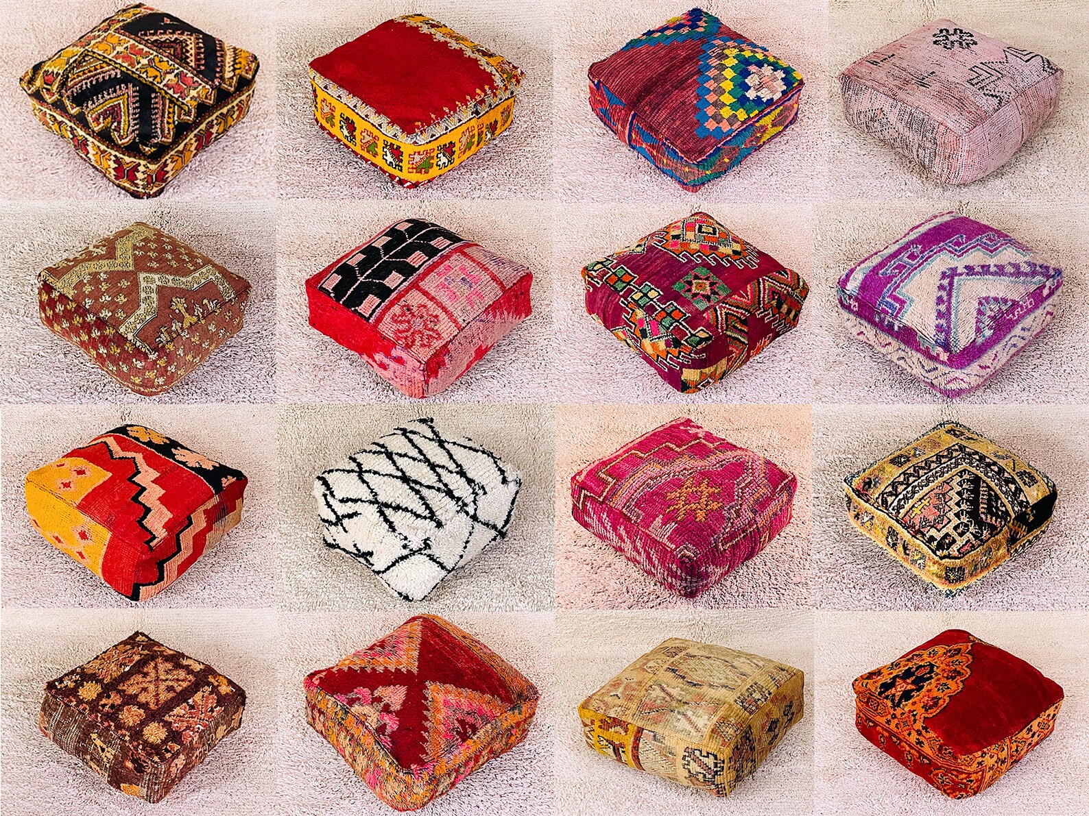 Moroccan Wedding Pouf Etsy