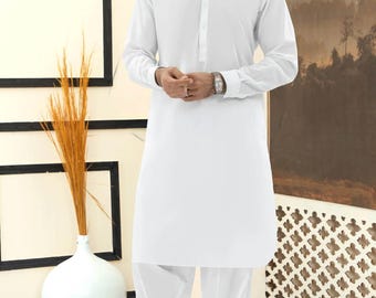 Handmade Cotton Men's Kurta Set: Indian Wedding Wear