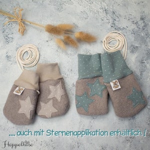 Walk Kinder Handschuhe, Fäustlinge Baby, Babyhandschuhe aus Wollwalk, Walkloden, Wolle image 3