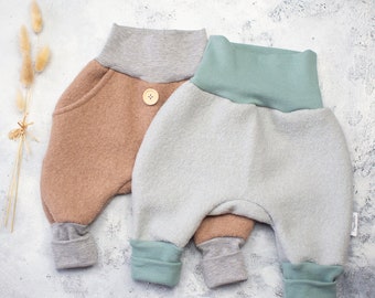 Walkhose Kinder, Outdoorhose aus Walk, Pumphose aus Walk, Walkloden, Wollhose für Kinder, Babyhose aus Schurwolle