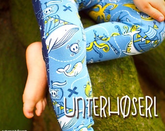 PDF pattern eBook *underpants*ski underwear*long underpants*bathing trunks *UnterHØSERL Gr. 80-134 *direct download* A4