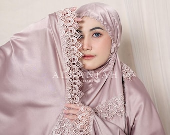 Lace Velvet Mukena Prayer Set: Muslim Women Islamic Dress