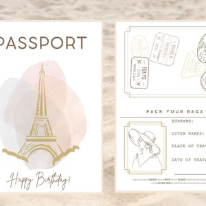 Baixar modelo de passaporte | Para impressão, PDF, Férias, Viagem, Surpresa, Feriado, Aniversário