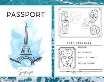 Boarding Pass Template Printable PDF Vacation Trip - Etsy