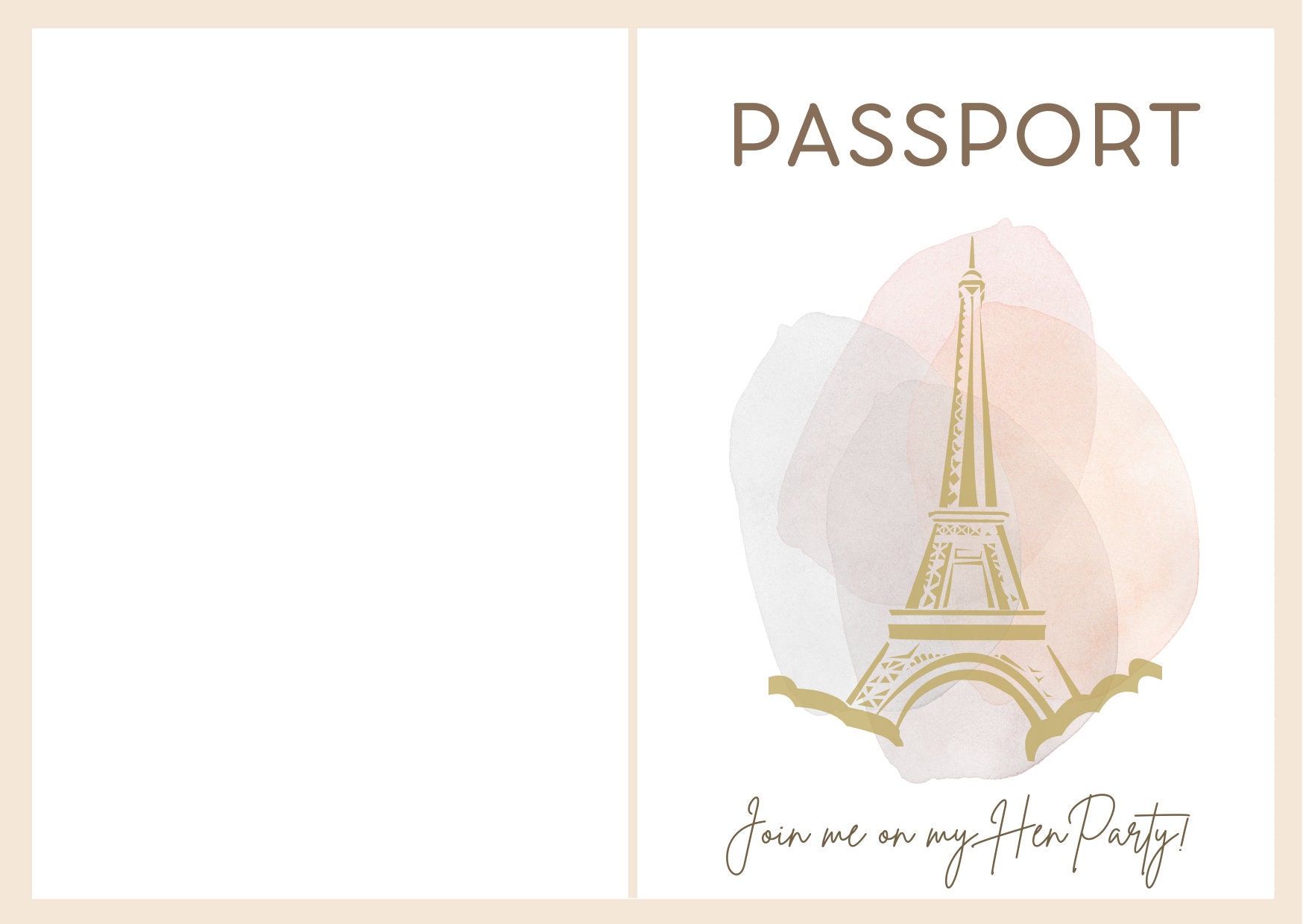 Passport Template Download | Printable, PDF, Vacation, Trip, Surprise ...