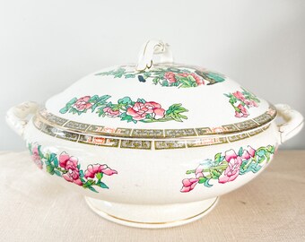 John Maddock and Sons Royal Vitreous vintage tureen, antique soupiere, vintage tureen, vintage kitchenalia