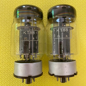 Matched Pair Genalex Genelex KT88 6550 Vacuum Tubes Valves