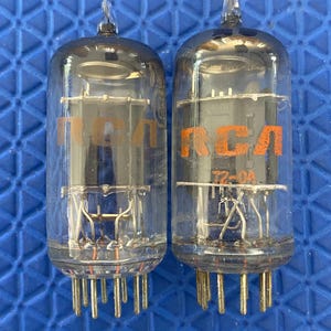 Matched Pair RCA 6EU7 Vacuum Tubes Valves NOS NIB