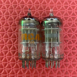 Matched Pair RCA 6AN8 6AN8A Vacuum Tubes Valves NOS-Testing