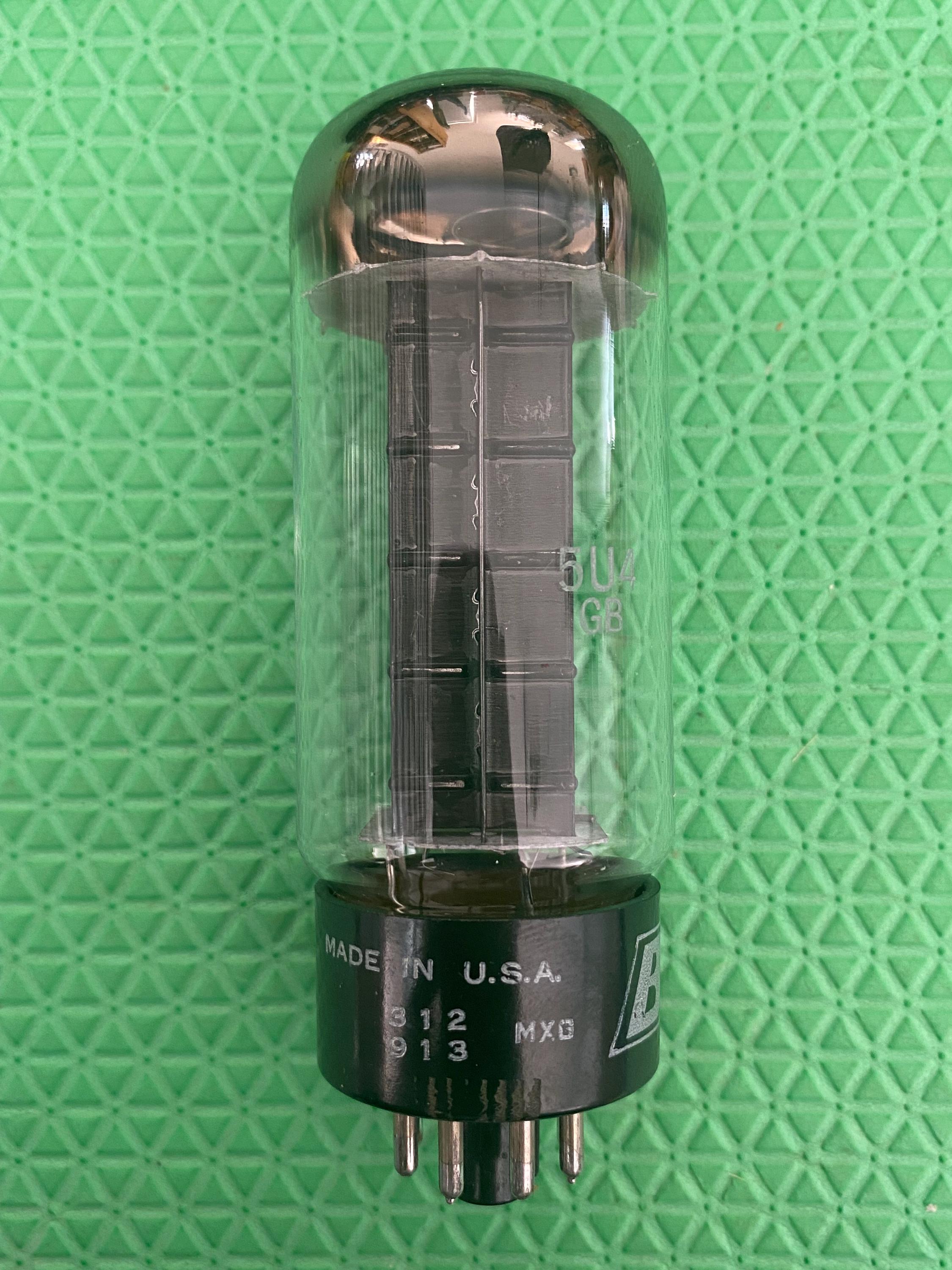 Sylvania 5U4 5U4GB Vacuum Tube Rectifier Black Plate Nos-testing - Etsy
