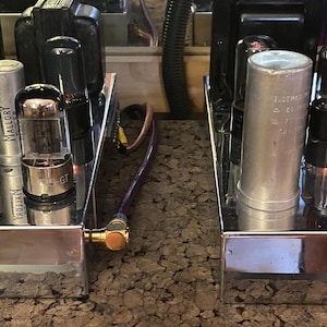 Matched Pair RCA 6FQ7 / 6CG7 Vacuum Tubes Valves NOS-Testing With Anode Radiators