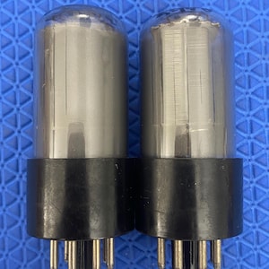 Matched Pair Raytheon 6V6 6V6GT Vacuum Tubes Gray Glass NOS-Testing