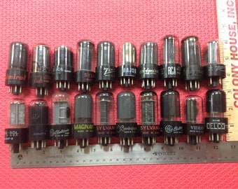 20 Assorted Vacuum Tubes For Art Steampunk Projects Lot Of Twenty