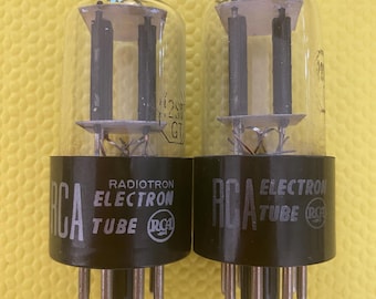 マッチドペア RCA ブラックプレート 5763 真空管 - Etsy 日本