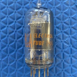 RCA Clear Top 7AU7 Vacuum Tube Valve NOS-Testing For Your Schiit Vali 2
