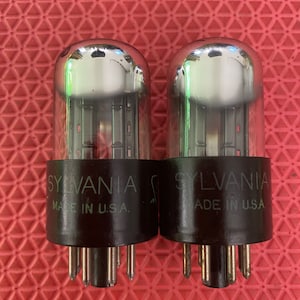 その他 1953 SYLVANIA 12SN7GT BAD BOY 1950's Sylvania 12SN7GT Bad Boy Tubes, Matched Pair, NOS