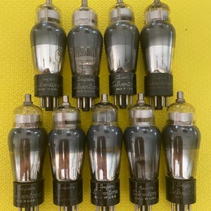9 Super Silvertone 6U7 Vacuum Tubes Valves Lot Of Nine
