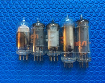 RCA All-American Five 5 Seven 7 Pin Septal Vacuum Tube Valve Set NOS NIB