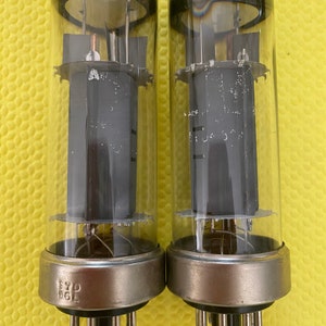 Pair Philips Metal Base EL34 6CA7 Vacuum Tubes Valves NOS-Testing