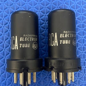 Matched Pair RCA 6SJ7 Vacuum Tubes NOS NIB