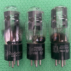 3 RCA Number / Type 80 Vacuum Tube Rectifiers Shoulder ST-Shape Lot Of Three