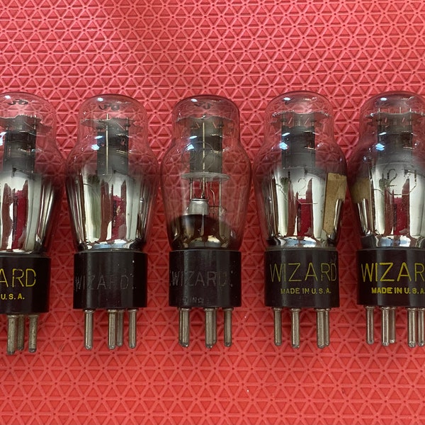 7 Wizard / Sylvania Type Number 27 #27 Vacuum Tubes Valves Lot Of Seven