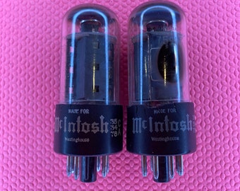 Matched Pair Westinghouse McIntosh 7591 Vacuum Tubes Valves NOS-Testing