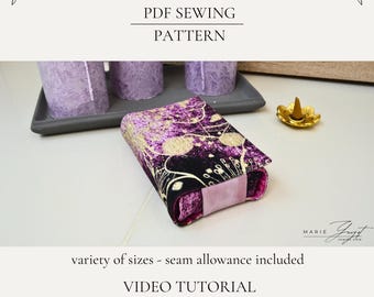 Tarot Card Case Sewing Pattern PDF, Video Tutorial