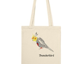 Thunderbird - Classic 100% Cotton Tote Bag, 10 litres, Eco Reusable Bag