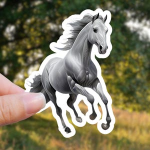 White Horse Sticker Horse Sticker Unicorn Sticker Beautiful Horse Sticker Stallion Horse Laptop Sticker Fantasy Sticker Romance Sticker Book