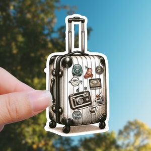 Stickers valise, Stickers bagages imperméables, Sticker voyage, Sticker été, Sticker verre, Sticker pour ordinateur portable, cadeau accessoire de voyage