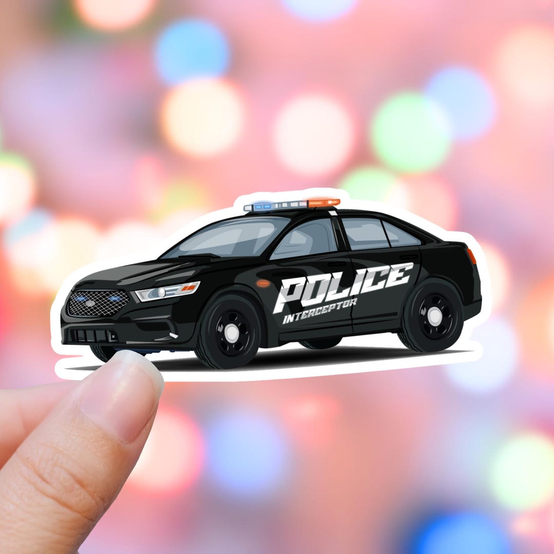 Police Car Sticker, First Responder Sticker, Police Cruiser Decal ...