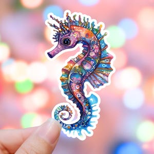 Sea Horse Sticker Sea Life Ocean Sticker Beach Sticker Beach life Ocean Life Ocean Sticker Sea Sticker Water Bottle Sticker Laptop Sticker
