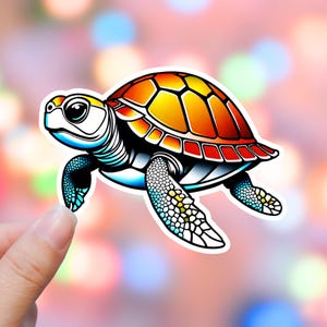Sea Turtle Sticker Sea Life Ocean Sticker Beach Sticker Beach life Ocean Life Ocean Sticker Sea Sticker Water Bottle Sticker Laptop Sticker