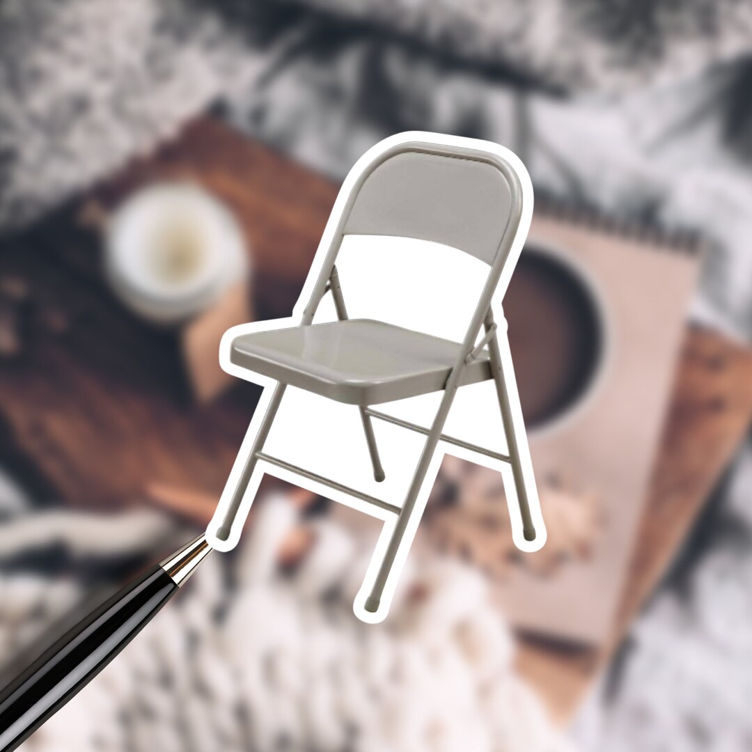 Folding Chair Sticker Chair Sticker Viral Custom Sticker - Etsy