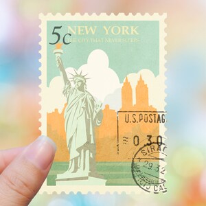 Autocollant New York Autocollant État Autocollant NY Autocollant Timbre Autocollant Ville Autocollant État D'origine Autocollant Wester Autocollant rétro Autocollant costume vintage