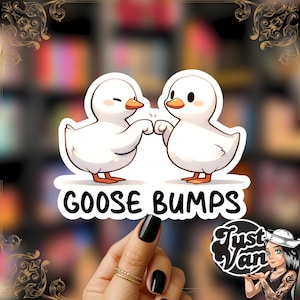 Goose Bumps Sticker, Scrapbooking, Journaling, Laptop Accessories, Tumbler, Funny